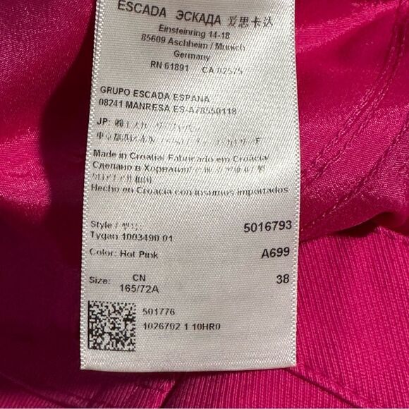 Escada Fuschia Jeans 38 NWOT - Picture 7 of 9